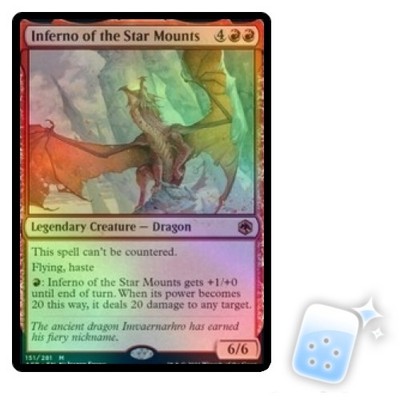 FOIL INFERNO OF THE STAR MOUNTS Adventures In The Forgotten Realms AFR Magic MTG