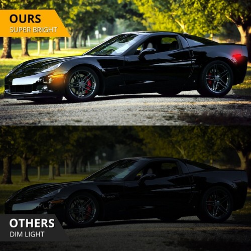 For Chevrolet Corvette C6 LED Side Marker Lights Rear Red Front Amber 2005-2013 - Picture 4 of 12