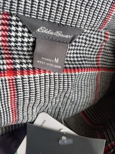 Eddie Bauer Women's Fremont Flannel Tencel Plaid Shirt Size Large NWT NEW - Picture 4 of 4