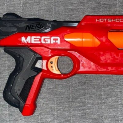 New Nerf HotShock N-Strike Mega Blaster Dart Gun Hasbro no darts