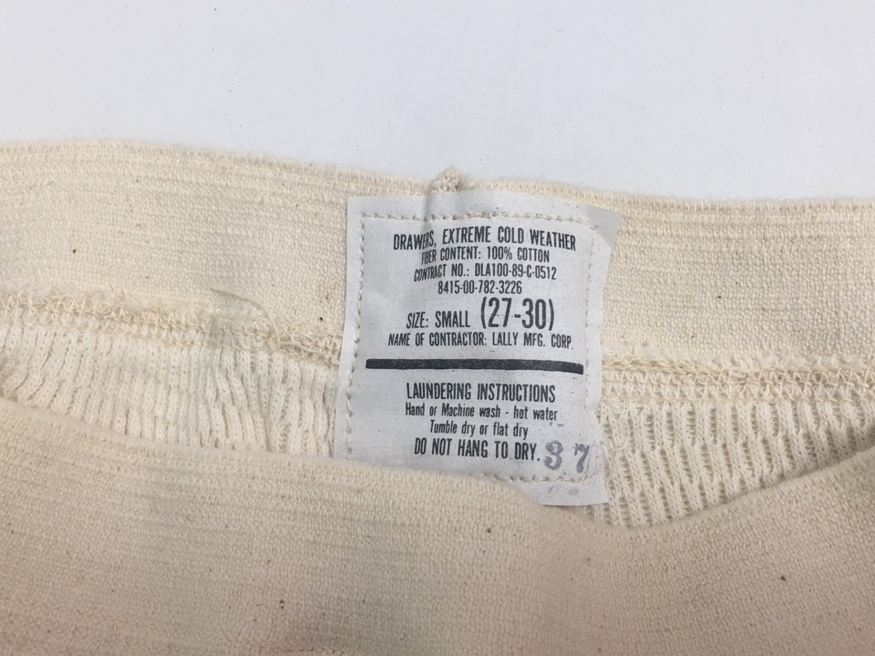 2-Pair USGI Cold Weather Thermal Underwear - Polypropylene, Coyote Brown, Size Small