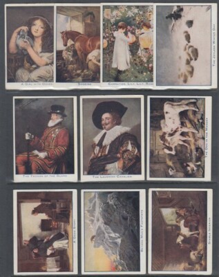 CIGARETTE CARD PART SET SCOTTISH C.W.S FAMOUS PICTURES LONDON GALLERY  (ID:EF211)