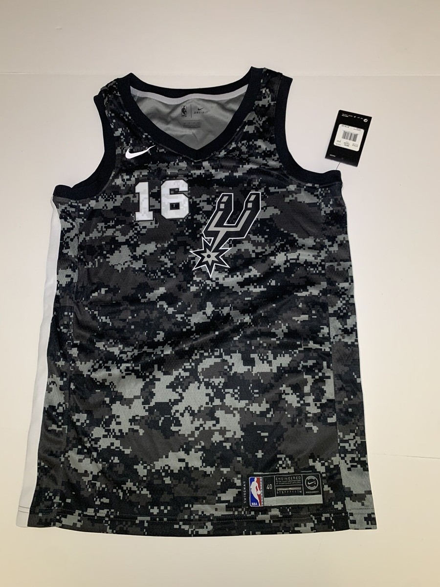 Nike Swingman San Antonio Spurs Pau Gasol Camo Jersey 912153-012