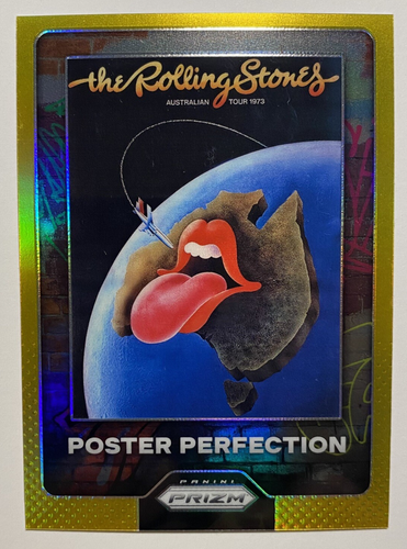 2025 Panini Prizm Rolling Stones GOLD POSTER PERFECTION #6 1/10 SSP