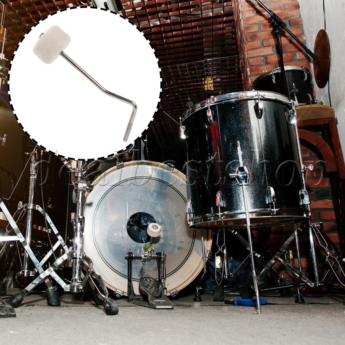 Felt Bass Drum Beater Replacement w/ 0.25