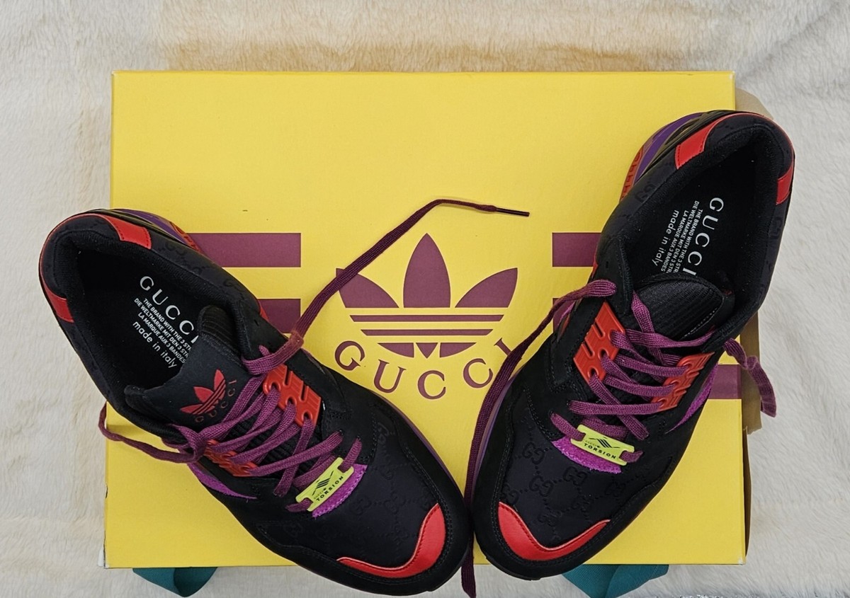 Gucci x Adidas ZX 8000 Mens Trainers Sneakers GG Logo Black Gucci x Adidas ZX 8000 Mens Trainers Sneakers GG Logo Black