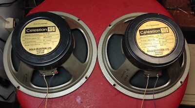 Zwei Vintage Celestion G12H Lautsprecher - 30 Watt - 8 Ohm