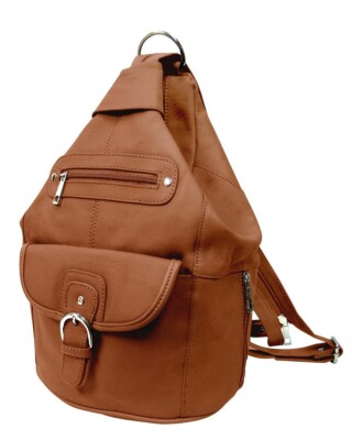 #ad Convertible Leather Backpack