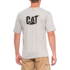 NWT Men's Caterpillar Trademark Logo T Shirt - Gray - Medium