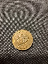 1914 THOMAS ALVA EDISON NEW GRAND CENTRAL PALACE ELECTRICAL SHOW TOKEN! e4871TXX