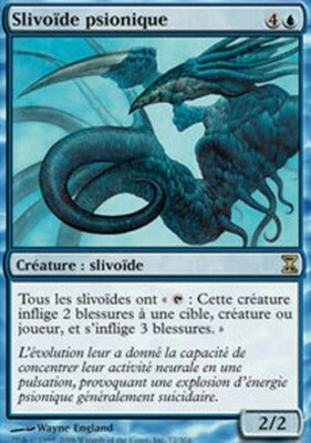 Psionic Slivoide - Psionic Sliver - Time Spiral - Magic mtg - Exc