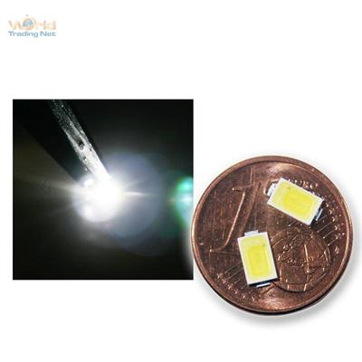 100 kalt weiße SMD LEDs 5730, SMDs LED weiß, cold- white bianco blanche blanc