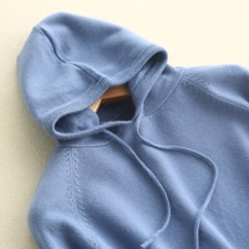 Women Hoodie Knitted Shirt Hooded Sweatshirt Tops Long Sleeve Casual Loose
