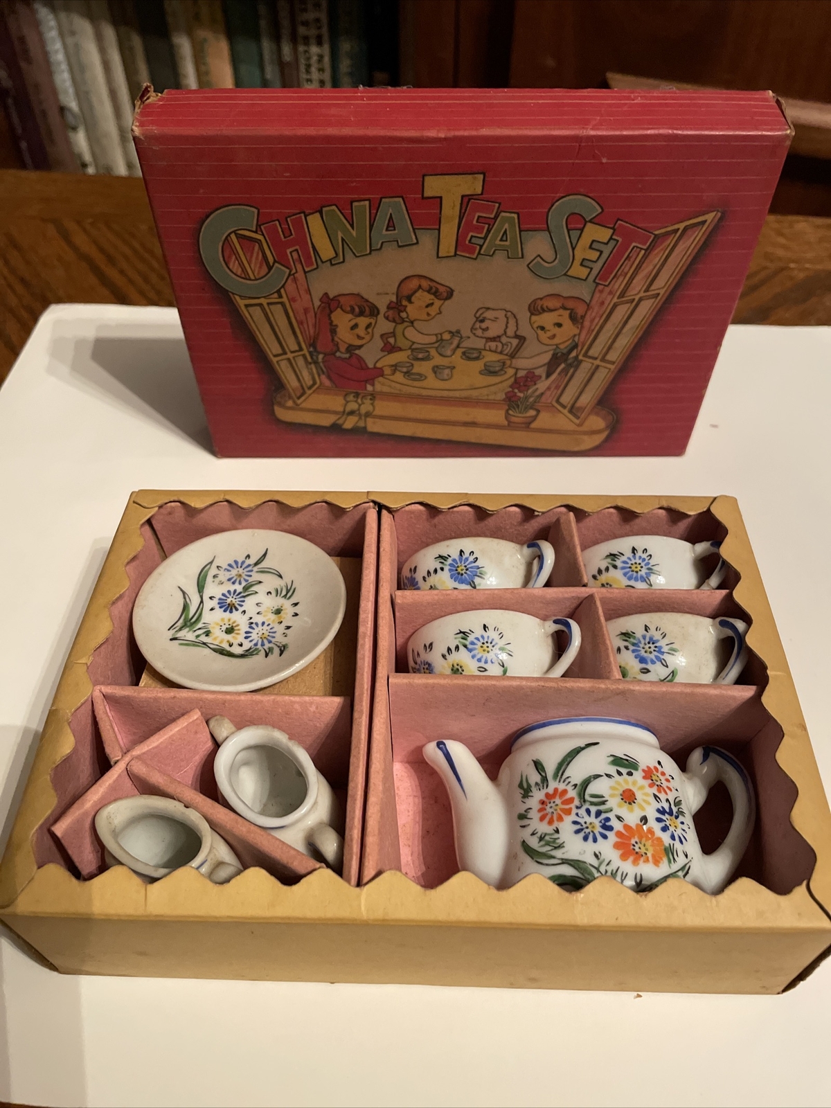 Vintage 1950's Child's China Tea Set Made In Japan In Original Box eBay