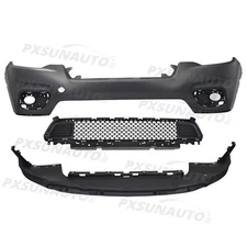 For 2019 2020 2021 Jeep Cherokee Front Bumper Cover Lower Grille Assembly Set