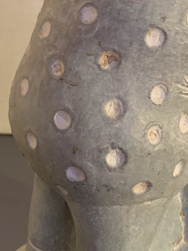 Isabel Bloom 1985 Hugs 9” Glazed Stone Concrete Statue Blue Gray People Hugging - 第 9/11 張圖片