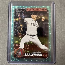 2024 Topps Series 2 ANDREW SAALFRANK RC AQUA Foil /399 Arizona Diamondbacks (i12