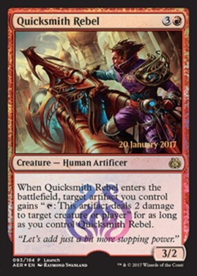 1x Quicksmith Rebel - Foil - Launch Promo NM-Mint, English Prerelease Promos MTG