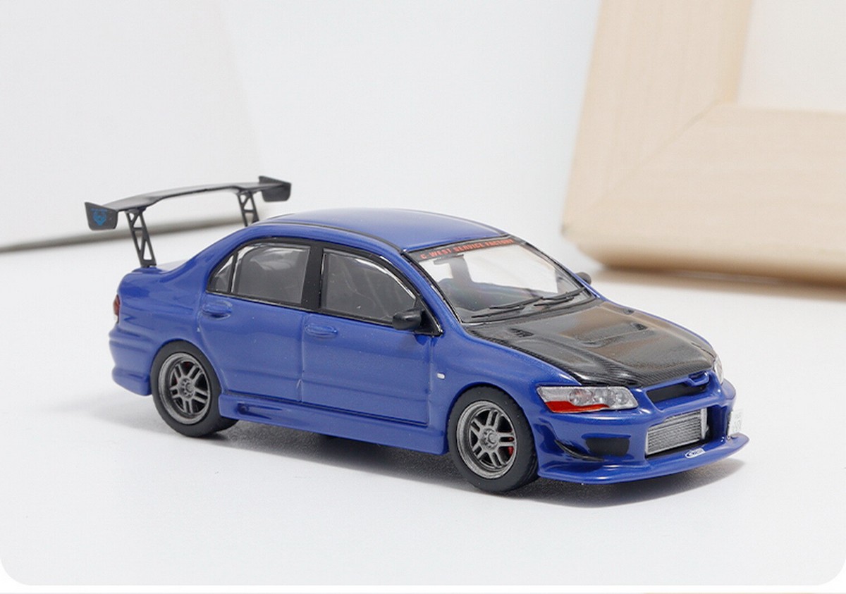 Fast Speed 1/64 Scale Lancer EVO VII Blue Diecast car Model Toy | eBay