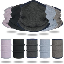 Windproof Fleece Neck Gaiter Winter Cycling Warm Half Face Mask Outdoor Active