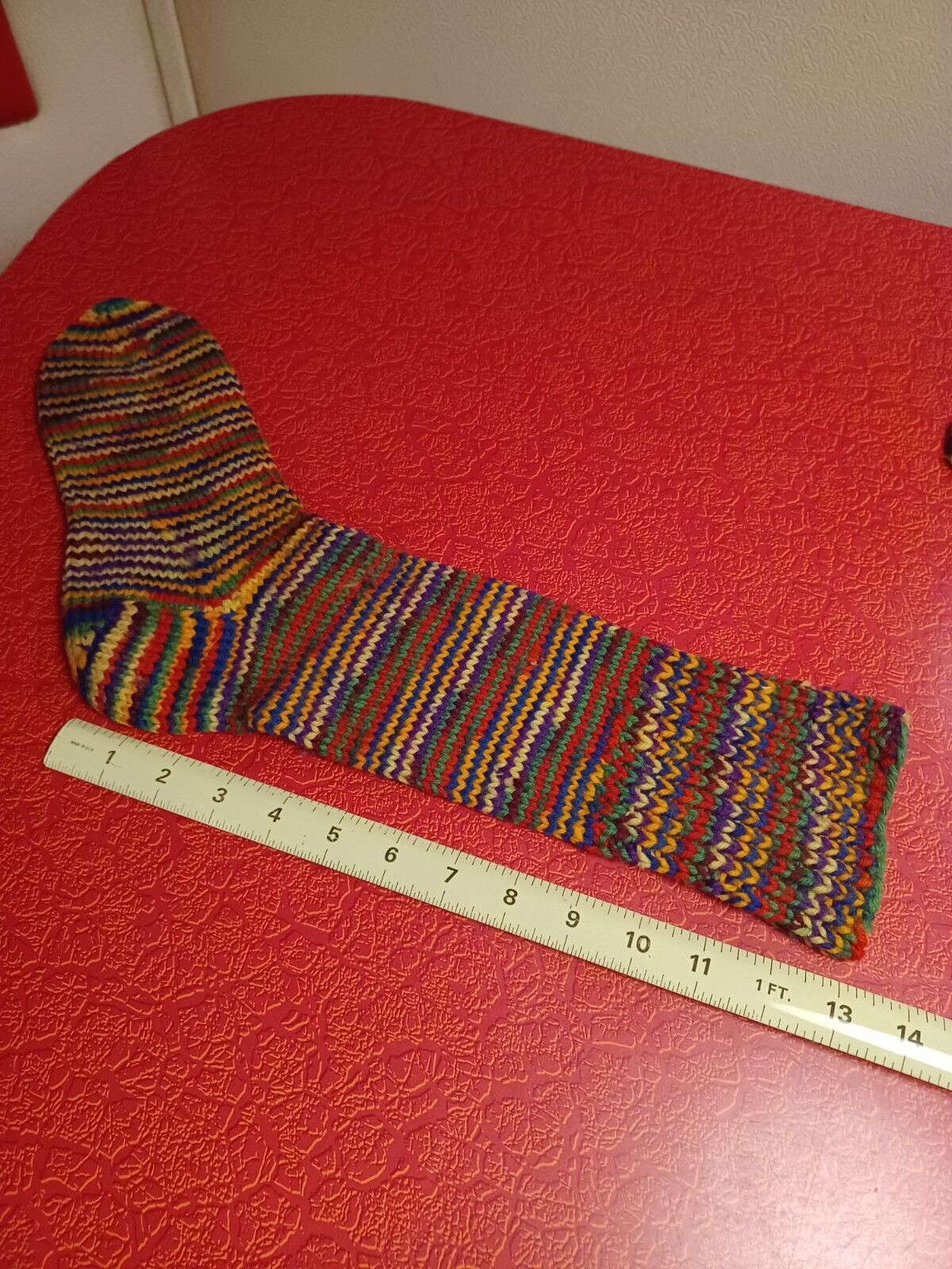 True Vtg Mid-century 1960s Hand Knit Homemade Woo… - image 8
