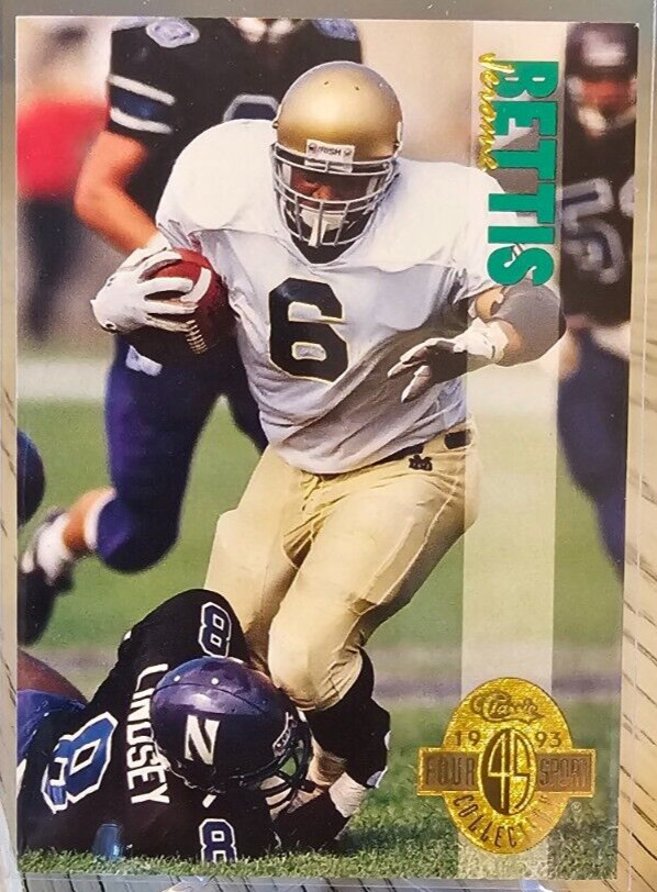 1993 Classic Four Sport Collection Jerome Bettis #100 Pittsburgh Steelers