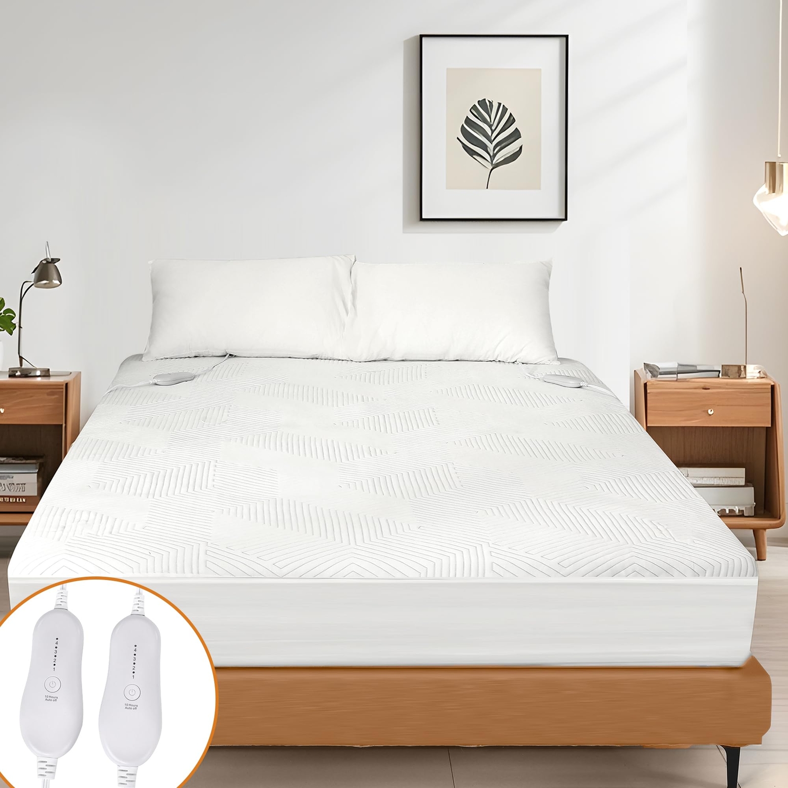 Heated Mattress Pad Queen Size, Dual Control Mattress Pad Queen, 60