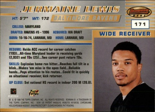 1996 Bowman's Best Football  *COMPLETE YOUR SET*  Pick From List - Picture 338 of 356