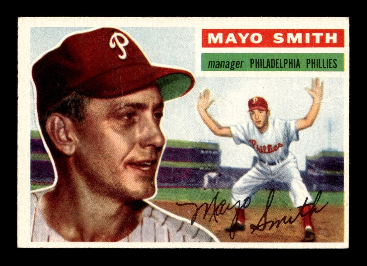 1956 Topps #60 Mayo Smith Phillies WB VG+ *a8