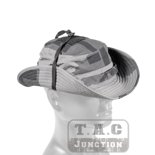 T-Block Camo Tactical Ripstop Wide Brim Boonie Hat Outdoor Sun Cap - Picture 4 of 8