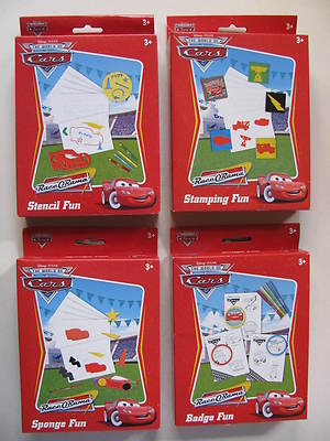 Autos Fun Sets diverse Farben Stempelabzeichen Bleistifte Schwamm Spaß spielen Kind  