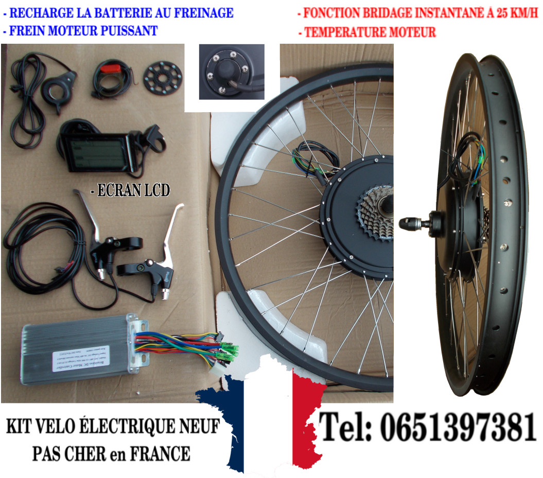 Kit vélo électrique VTT 29 pouces 1000W moteur roue arrière puissant