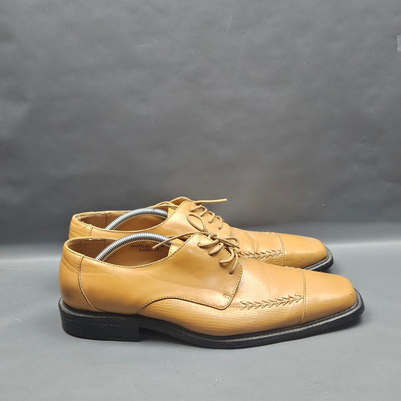 SAOLA Scarpe eleganti Antonio Cerrelli Cap Toe Oxford uomo 11 marrone arachidi ecopelle