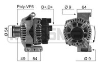 Messmer Lichtmaschine Generator 105A 14V FüR Opel Corsa C 1.3 Cdti