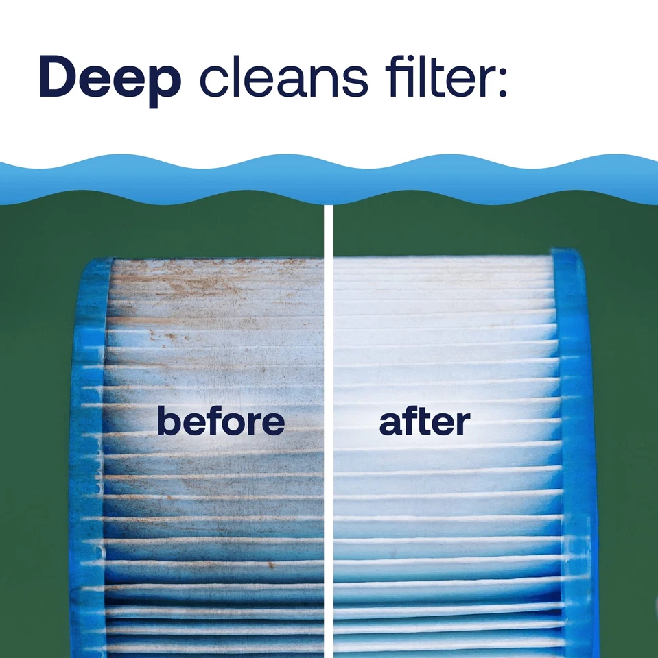 HTH Spa Filter Cleaner Deep Cleans Extends Filter Life Compatible with All Spas - Image 2 of 4