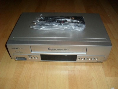 Clatronic VCR 598 6-Head VHS video recorder, incl. FB, 2-year warranty