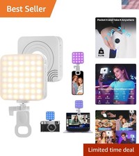 Portable RGB Video Light with 80 LEDs  360  Color Range for Perfect Photos