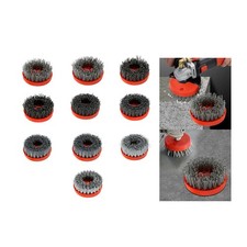 Polierbürste Schleifmittel 110mm, Rundzubehör, Gewinde M14 für Schleifer