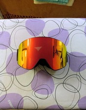 Occhiali da Sci Snow Sole Neve maschera Snowboard Mask glasses black and orange