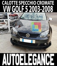 CALOTTE SPECCHI VW GOLF 5 V SPECCHIETTI RETROVISORI CROMATI ABS / PLASTIC