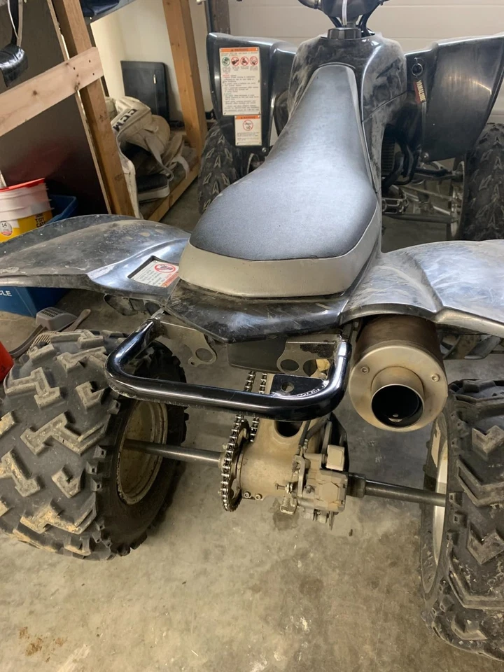 Black Rear Grab Bar Bracket Bumper For Yamaha YFZ450 YFZ450SE YFZ450SP 2004-2013 Foto 2 de 4