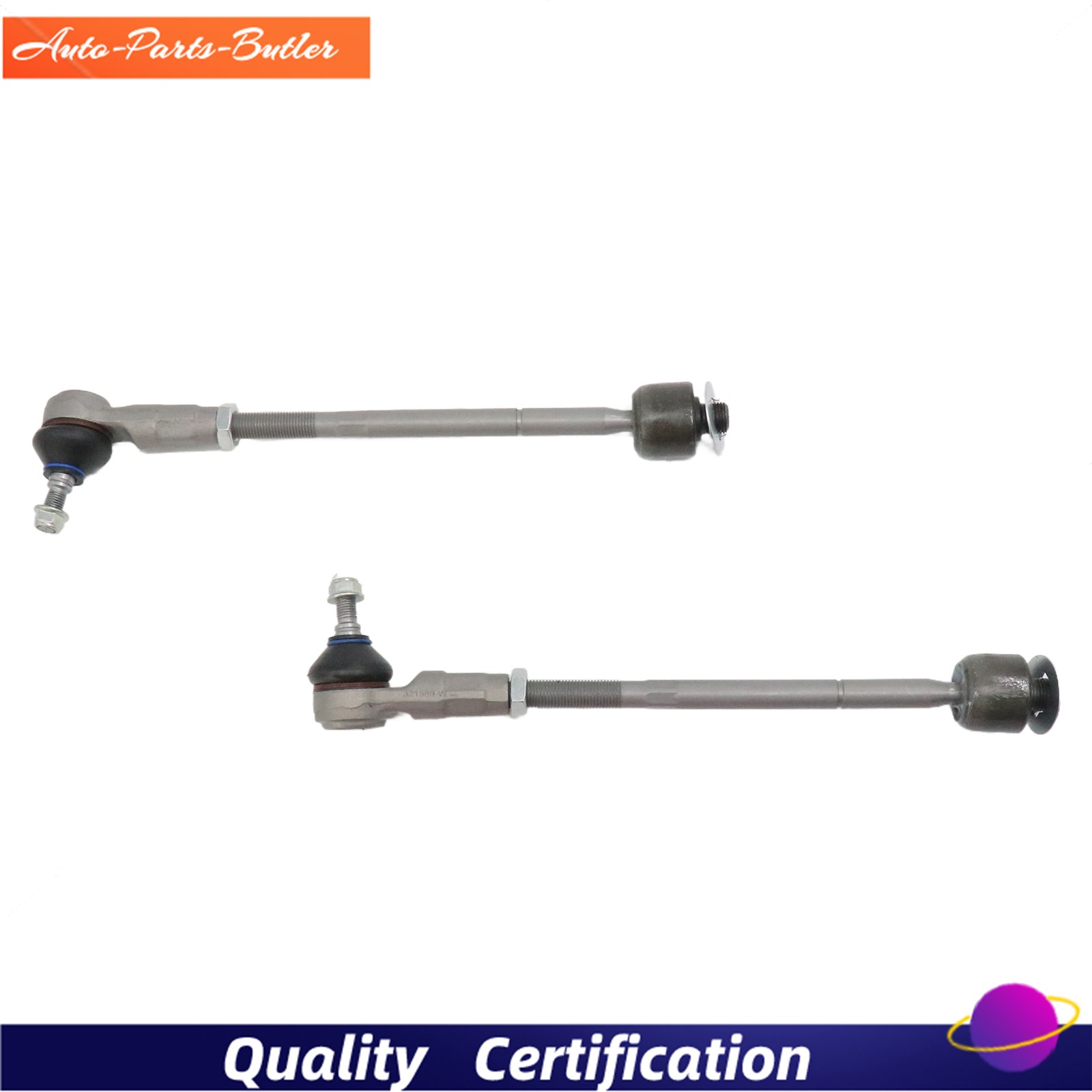 Front Inner & Outer Tie Rod End Kit For 321589 Maserati Quattroporte 2003-2012