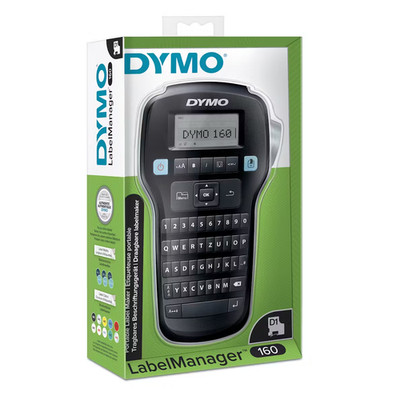 DYMO Labelmanager 160 Beschriftungsgerät QWERTZ Display Schriftband D1 6 9 12 mm