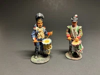 W Britain British & French Drummers Infantry Napoleonic War 17296