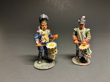 W Britain British  French Drummers Infantry Napoleonic War 17296