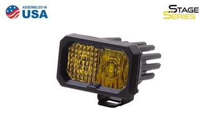 SS2 Inch LED Pod Pro Yellow Combo Standard With Amber Back Light Single