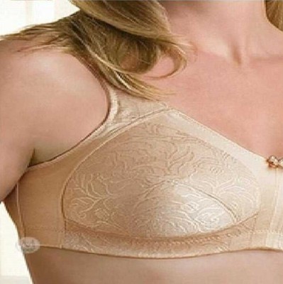 NWT AMOENA 2156 34DD Kacy Wire Free Post Mastectomy Bra Soft Cup Nude NEW