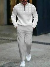 Men's Outfit 2 Piece Set Shirt Pants Suit PLUS SIZE BIG 6XL