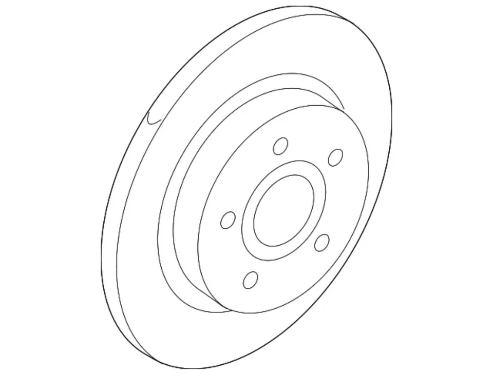 Genuine Ford Focus 2016-2018 Rear Left Right Disc Brake Rotor G1Fz-2C026-A - Image 3 of 4