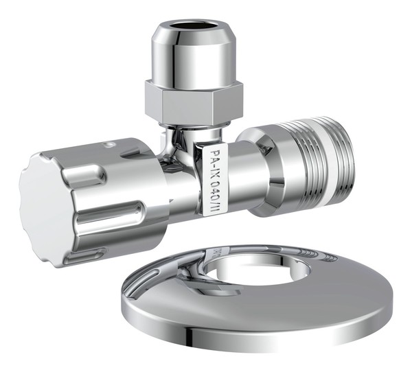 "Kirchhoff Eckventil, 1/2\" Ag X X 3/8\" Ag X 10 Mmq, Mit Schubrosette..."-image